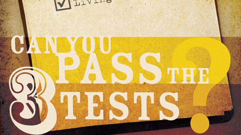 Can You Pass the Three Tests?