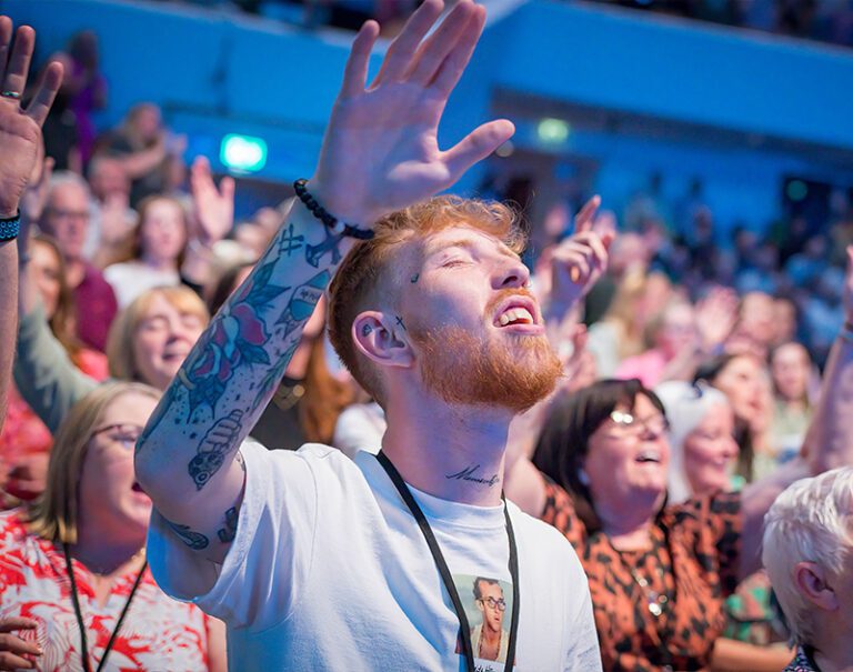 The Irish gather to worship Jesus at Leading The Way Evangelism Event