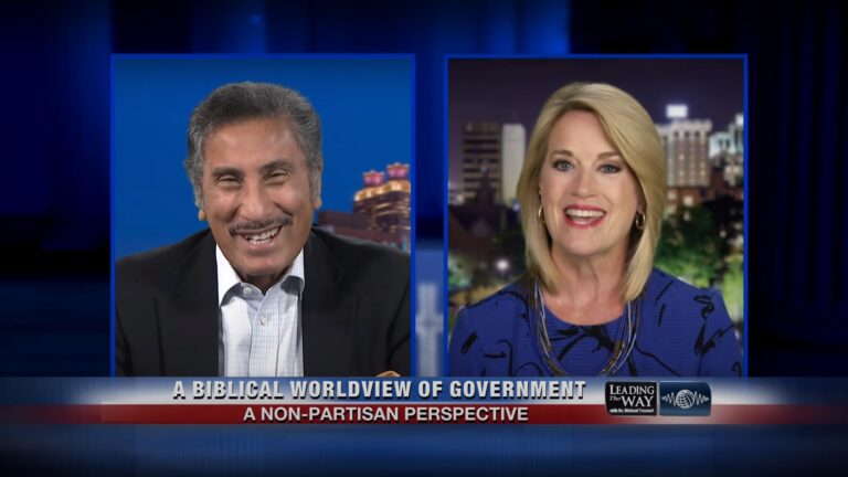 Dr. Michael Youssef appears on a TV news program