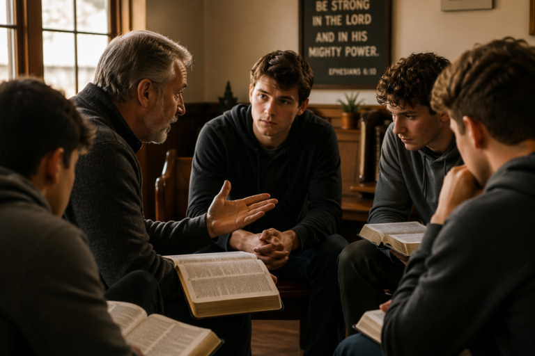 More Young Men appearing in bible study at local church